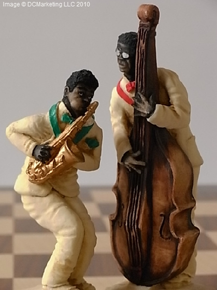 Jazz Hand Painted Themed Chess Set